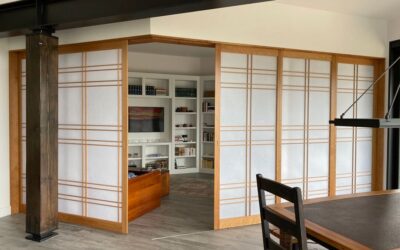 Shoji screens as room dividers