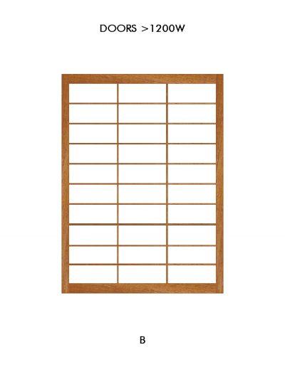 Oriental Shoji door design B