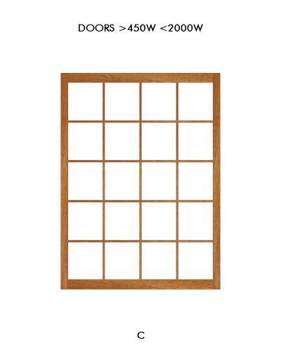 Oriental Shoji door design C