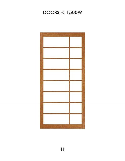 Asian Fusion Shoji door design H