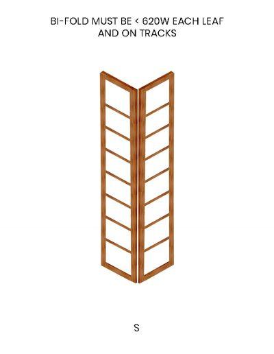 Contemporary Shoji bi-fold screen S